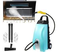DHMYDPDZ Nettoyeur Vapeur Multifonctionnel,avec Vapeur Continue,6 Accessoires et Chauffage Rapide en 40 Secondes. Convient pour Un Usage Domestique,Lavage Voiture et Nettoyage climatiseurs Blue+mop