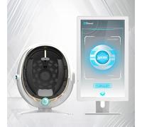 DHMYYXGS Analyseur Peau Professionnel AI,Détection Et Analyse Peau du Visage, Compteur Hydratation Peau Cornéomètre,Testeur Peau,avec Imagerie à 8 Spectres,pour Salons Et Spas White-21.5in