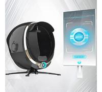 DHMYYXGS Analyseur Peau Professionnel AI,Détection Et Analyse Peau du Visage, Compteur Hydratation Peau Cornéomètre,Testeur Peau,avec Imagerie à 8 Spectres,pour Salons Et Spas Black-21.5in