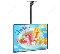 DHMYYXGS Caisson Lumineux LED avec Support Rétractable 50 à 100 Cm-Panneau Menu Rétroéclairé par LED-Panneaux Menu Numériques Restaurants-Support Rotatif 0 à 90°-Montage Mural Et Vertical 60x270cm