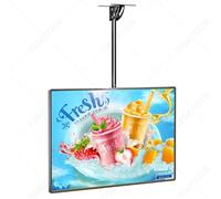 DHMYYXGS Caisson Lumineux LED avec Support Rétractable 50 à 100 Cm-Panneau Menu Rétroéclairé par LED-Panneaux Menu Numériques Restaurants-Support Rotatif 0 à 90°-Montage Mural Et Vertical 40x60cm