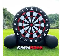 DHMYYXGS Cible Football Gonflable Géante Extérieur,Jeu Sport Fléchettes Football,Terrain Football Gonflable,avec 8 Ballons Football Collants Et Souffleur,pour Jeu Sport Fléchettes Football