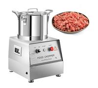 DHMYYXGS Hachoir électrique Professionnel, Coupe-légumes Grande capacité 7 l, 1400 W, 1400 TR/Min, Lames Amovibles en Acier Inoxydable, pour Restaurants et Usage Commercial. 7L