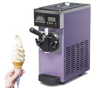 DHMYYXGS Machine à Glace Italienne Professionnelle,Machine à Glace Italienne Comptoir,avec Pré-Refroidissement,Nettoyage Automatique Et écran LCD,pour Restaurants Et Pâtisseries,Purple