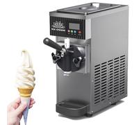 DHMYYXGS Machine à Glace Italienne Professionnelle,Machine à Glace Italienne Comptoir,avec Pré-Refroidissement,Nettoyage Automatique Et écran LCD,pour Restaurants Et Pâtisseries,Grey