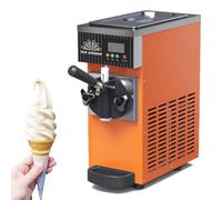 DHMYYXGS Machine à Glace Italienne Professionnelle,Machine à Glace Italienne Comptoir,avec Pré-Refroidissement,Nettoyage Automatique Et écran LCD,pour Restaurants Et Pâtisseries,Orange