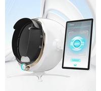 DHMYYXGS Machine Analyse Peau Visage,Analyseur Peau Professionnel,Machine Détection Faciale Haute Résolution,Instrument Analyse humidité Intelligent,pour Soins Peau Sains White-13.3in