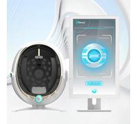 DHMYYXGS Machine Analyse Peau Visage,Analyseur Peau Professionnel,Machine Détection Faciale Haute Résolution,Instrument Analyse humidité Intelligent,pour Soins Peau Sains White-21.5in