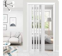 DHMYYXGS Porte Accordéon Pliante en PVC 2 M De Haut,Porte Accordéon en PVC, Porte Coulissante Rétractable,Séparation De Pièce,Portes Accordéon étanches Et Insonorisantes,150X200CM(59.1X78.7IN)