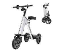 DHMYYXGS Trottinette électrique | Tricycle électrique Pliable Léger | Trottinette Golf Sportive | Tricycle électrique Adultes | Pliable avec Siège pour Seniors | pour Déplacements Et Voyages