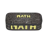 Dhnblqdp Grande trousse à crayons avec imprimé mathématiques pour garçons et filles, grande trousse à crayons, trousse à stylos, trousse de maquillage pour adultes, fournitures de bureau