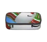 Dhnblqdp Grande trousse à crayons Smile Gaze avec imprimé bonhomme de neige pour garçons et filles, grande trousse à crayons, trousse à stylos, trousse de maquillage pour adultes, fournitures de