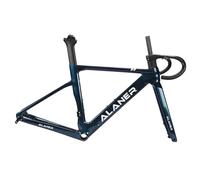 DHNCBGFZ Cadre De Vélo Route Gravel en Fibre Carbone 700C 47/51/54/56/58 Cm Freins À Disque 12 X 100 Mm/12 X 142 Mm Acheminement Interne du Câble BB86 Mm(Colour Changing Blue,51CM)