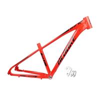 DHNCBGFZ Cadre De VTT Semi-Rigide en Alliage D'aluminium 27,5 Pouces Freins À Disque 14,5''/16''/18'' Cadres De Vélo XC/AM Dégagement Rapide Acheminement Interne 135 Mm(Rosso,27.5x16'')