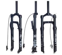 DHNCBGFZ Fourche À Suspension Fat Bike 20/26x4.0'' Débattement De 135 Mm Vélo De Neige avec Blocage Manuel/à Distance Et Axe QR De 9 Mm(RL,26")