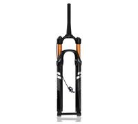 DHNCBGFZ Fourche À Suspension for VTT 27,5/29 Pouces Débattement 120 Mm Axe Traversant Fourche Pneumatique Vélo Tube Droit/Conique Verrouillage Manuel/à Distance Réglage du Rebond(Gold,29" 1-1/2 RL)