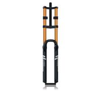 DHNCBGFZ Fourche À Suspension VTT 26/27,5/29 Pouces Fourche À Double Épaulement Tube Droit 1-1/8" Frein À Disque Fourche Pneumatique Débattement 160 Mm Verrouillage Manuel QR 9 Mm(Non-Damping,29'')