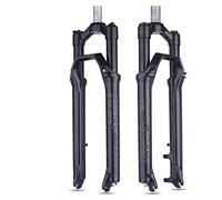 DHNCBGFZ Fourche À VTT 27.5/29 Pouces Fourche À Suspension De Vélo 1-1/8 Pivot Droit sans Filetage 80mm Contrôle des Épaules De Voyage(27.5")