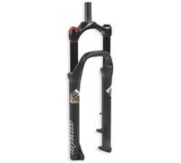 DHNCBGFZ Fourche Fat Fork 26 Pouces Pneus 4,0 Pouces Fourche À Suspension Vélo Électrique Snow Beach Freins À Disque HL/RL Fourche Avant Droite 1-1/8 Pouces Débattement 9 Mm, QR 100 Mm(Schwarz,HL)