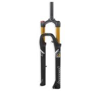 DHNCBGFZ Fourche Fat Fork 26 Pouces Pneus 4,0 Pouces Fourche À Suspension Vélo Électrique Snow Beach Freins À Disque HL/RL Fourche Avant Droite 1-1/8 Pouces Débattement 9 Mm, QR 100 Mm(Gold,HL)
