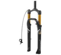 DHNCBGFZ Fourche Fat Fork 26 Pouces Pneus 4,0 Pouces Fourche À Suspension Vélo Électrique Snow Beach Freins À Disque HL/RL Fourche Avant Droite 1-1/8 Pouces Débattement 9 Mm, QR 100 Mm(Gold,RL)