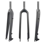 DHNCBGFZ Fourche Rigide VTT 26 27,5 29 Pouces Fourche De Vélo Entièrement en Fibre De Carbone Tube Droit 1-1/8'' Freins À Disque QR 9x100 Mm(Matt Black,27.5er)