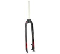 DHNCBGFZ Fourches Rigides VTT 26''/27,5''/29'' Fourches Avant VTT À Tube Droit 1-1/8” Frein À Disque QR 9x100 Mm Fourches Rigides en Alliage D'aluminium pour Vélo(Black Red,27.5er)