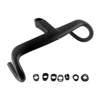 DHNCBGFZ Guidon De Vélo De Route Intégré en Fibre De Carbone 400 Mm/420 Mm/440 Mm Collier De Serrage 28,6 Mm Accessoires De Cyclisme(400X120mm)