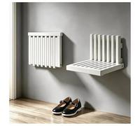 DHNDSDP Chaise Pliante Murale Ultra-Fine de 5cm en Bois Massif Angle de Pliage 87-90° Tabouret Pliant Invisible pour La Maison Charge Maximale 150Kg Design Ajouré 3 Couleurs Au Choix