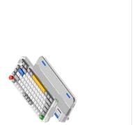 DhnvGCSge Clavier de Jeu mécanique avec Interrupteur à Profil Bas, Trois Modes commutables, avec Bouton, Montage sur Joint rvb, Compatible avec PC(High with Accessory)