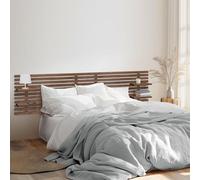DHOME Tête de Lit en Bois MDF Recy vec Étagères Style Palette Japonais Table de Nuit Niches Lit Nordique Quincaillerie Incluse (Bois Noyer, Lit 180cm)