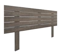 DHOME Tête de lit en Bois MDF Recy vec Pieds Lit Horizontal Style Palettes Quincaillerie Incluse (Chêne d'Amazonie, 160cm)