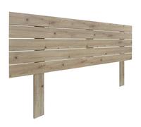 DHOME Tête de lit en Bois MDF Recy vec Pieds Lit Horizontal Style Palettes Quincaillerie Incluse (Chêne, 150cm)