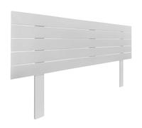 DHOME Tête de lit en Bois MDF Recy vec Pieds Lit Horizontal Style Palettes Quincaillerie Incluse (145cm, Blanc Solide)