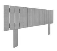 DHOME Tête de lit en Bois recyclé MDF avec Pieds, Style Palette Vertical, lit Palettes, Ferrures incluses (145cm, Pointes Gris)