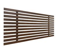 DHOME Tête de lit en Bois recyclé MDF Lit en Palettes Style Japonais Ferrures incluses (110cm, Bois Noyer)
