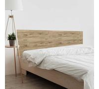DHOME Tête de lit en Bois recyclé MDF Lit Horizontal en Palettetes Ferrures incluses (180cm Double, Bois Cambrien)