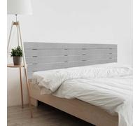 DHOME Tête de lit en Bois recyclé MDF Lit Horizontal en Palettetes Ferrures incluses (190cm Double, Pointes Gris)