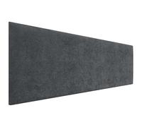 DHOME Tête de Lit Finition Serviette Soft Revêtement Uni Tissu Doux pour Mur Acoustique Têtes de Lit Absorbantes Tête de Lit Chambre à Coucher (145cm, 4cm - 70 H., Noir)
