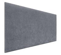 DHOME Tête de Lit Finition Serviette Soft Revêtement Uni Tissu Doux pour Mur Acoustique Têtes de Lit Absorbantes Tête de Lit Chambre à Coucher (105cm, 4cm - 50 H., Gris Foncé)