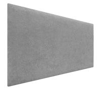 DHOME Tête de Lit Finition Serviette Soft Revêtement Uni Tissu Doux pour Mur Acoustique Têtes de Lit Absorbantes Tête de Lit Chambre à Coucher (90cm, 4cm - 70 H., Gris)
