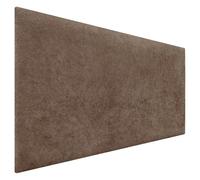 DHOME Tête de Lit Finition Serviette Soft Revêtement Uni Tissu Doux pour Mur Acoustique Têtes de Lit Absorbantes Tête de Lit Chambre à Coucher (110cm, 4cm - 70 H., Marron)