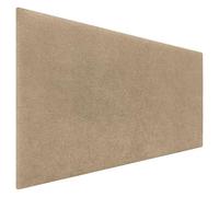 DHOME Tête de Lit Finition Serviette Soft Revêtement Uni Tissu Doux pour Mur Acoustique Têtes de Lit Absorbantes Tête de Lit Chambre à Coucher (90cm, 4cm - 50 H., Terre)