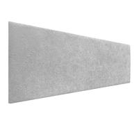 DHOME Tête de Lit Finition Serviette Soft Revêtement Uni Tissu Doux pour Mur Acoustique Têtes de Lit Absorbantes Tête de Lit Chambre à Coucher (150cm, 4cm - 50 H., Gris Clair)