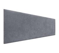 DHOME Tête de Lit Finition Serviette Soft Revêtement Uni Tissu Doux pour Mur Acoustique Têtes de Lit Absorbantes Tête de Lit Chambre à Coucher (160cm, 4cm - 50 H., Gris Foncé)