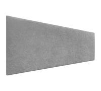 DHOME Tête de Lit Finition Serviette Soft Revêtement Uni Tissu Doux pour Mur Acoustique Têtes de Lit Absorbantes Tête de Lit Chambre à Coucher (145cm, 4cm - 70 H., Gris)