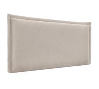 DHOME Tête de Lit Rembourrée en Tissu Aqualine avec Passepoil Panneau Mural Acoustique Absorbant pour Chambre Moderne Top Trending (Beige, 4cm GR., 50cm Al., 80cm)
