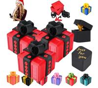 D'honneur doigt,Boîte Cadeau Really Annoying avec Rangement Coffret Boîte à Surprise Farce et Attrape 3D Figurine Inutile et Décalée pour Anniversaire Noël Boite Cadeau Noel (A-3pc)