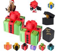 D'honneur doigt,Boîte Cadeau Really Annoying avec Rangement Coffret Boîte à Surprise Farce et Attrape 3D Figurine Inutile et Décalée pour Anniversaire Noël Boite Cadeau Noel (C-2pc)