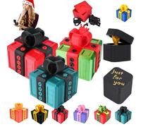 D'honneur doigt,Boîte Cadeau Really Annoying avec Rangement Coffret Boîte à Surprise Farce et Attrape 3D Figurine Inutile et Décalée pour Anniversaire Noël Boite Cadeau Noel (D-3pc)